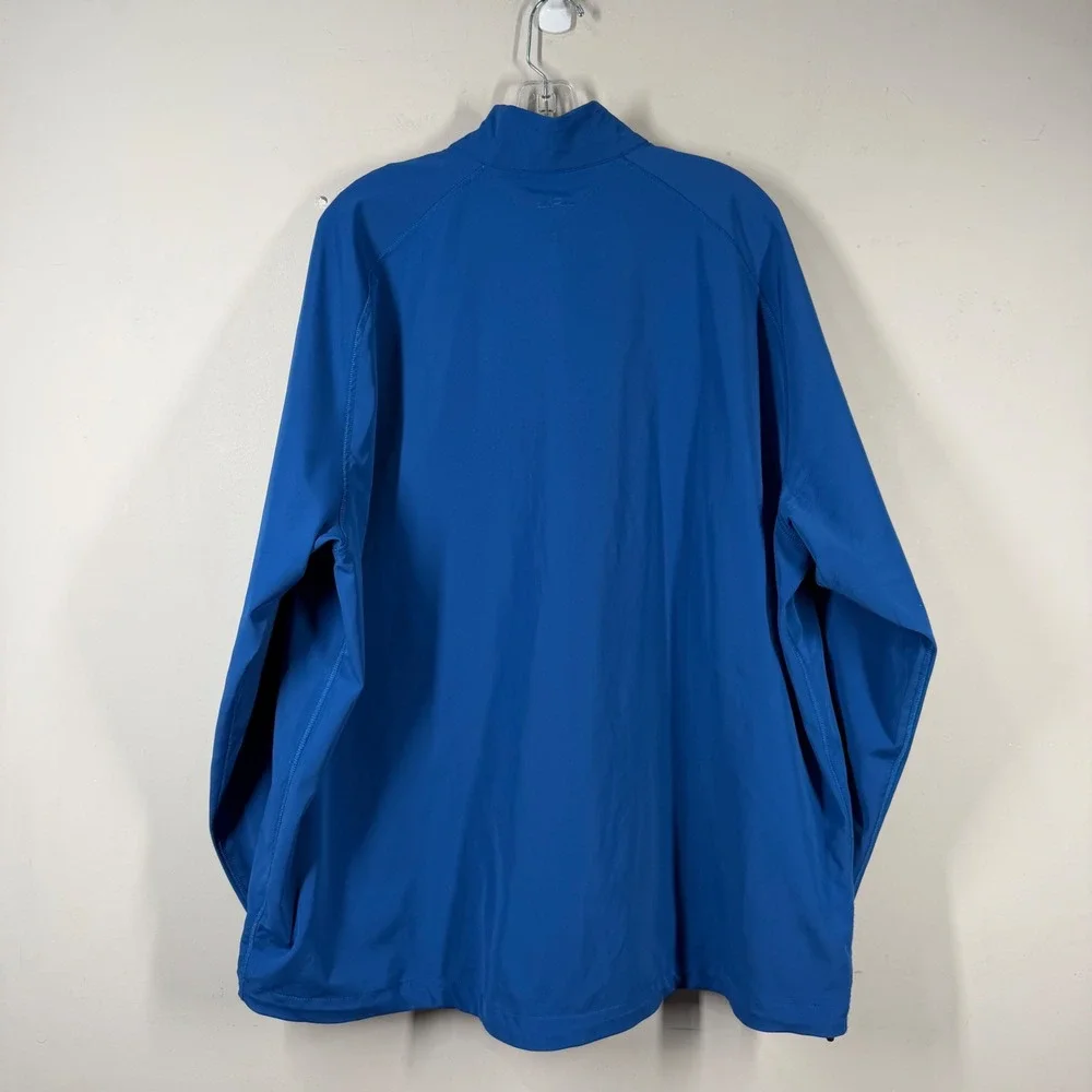 Adidas adiPure Mens Sz 2XL Blue Full Zip Golf Bonde Jacket Windbreaker BC7272